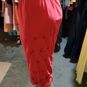 Cotton embroidered half slip